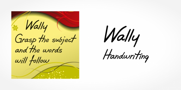 Wally Handwriting font preview