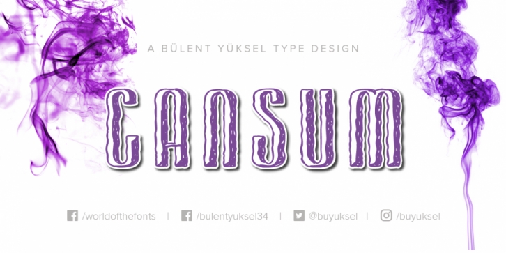 Cansum Hand font preview