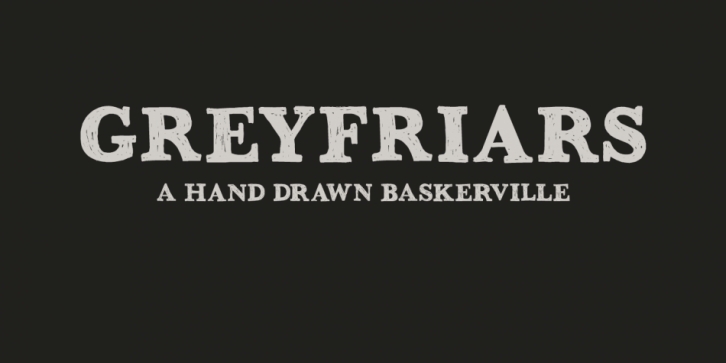 Greyfriars font preview