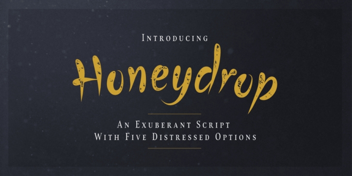 Honeydrop font preview