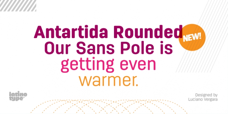 Antartida Rounded font preview