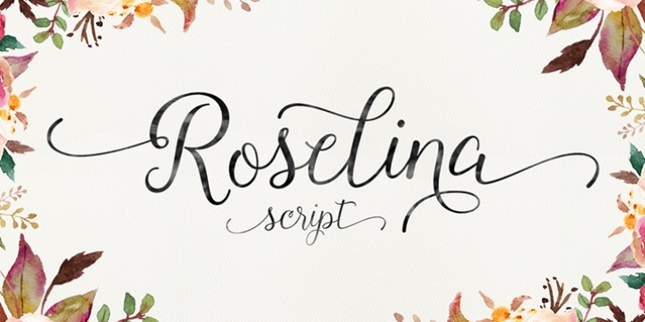 Roselina Script font preview