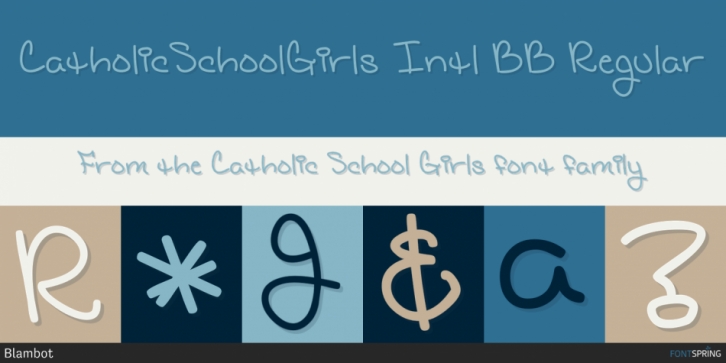 Catholic School Girls font preview