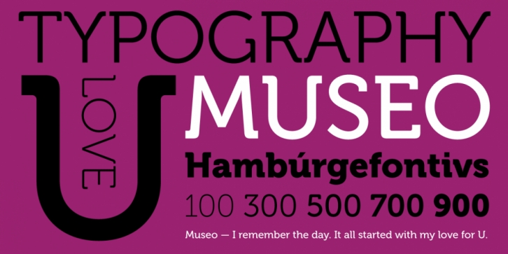 Museo font preview
