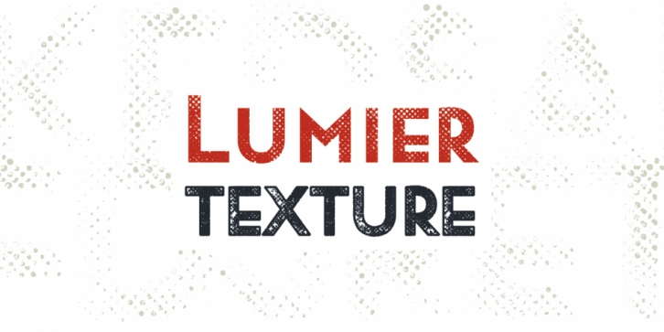 Lumier Texture font preview