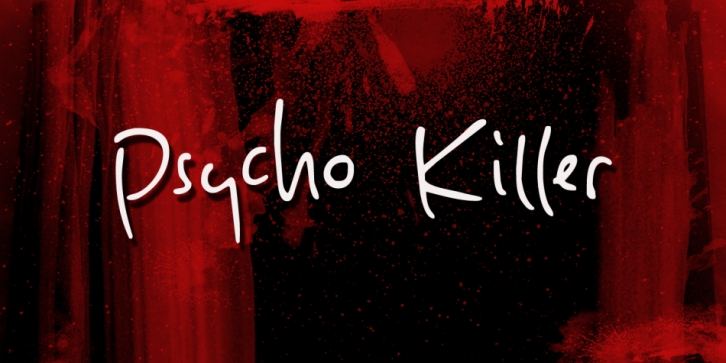 Psycho Killer font preview
