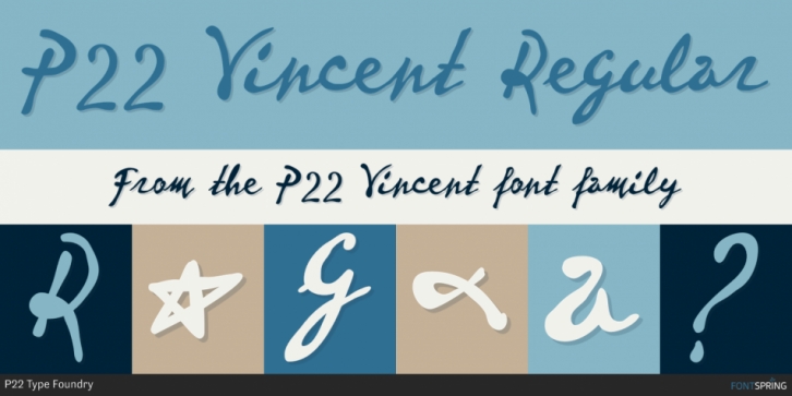P22 Vincent font preview
