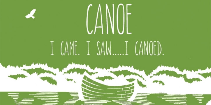 Canoe font preview