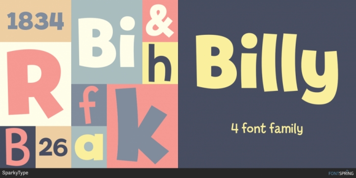 Billy font preview