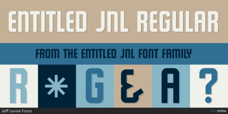 Entitled JNL font preview