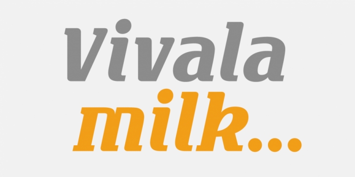 Vivala Milk font preview