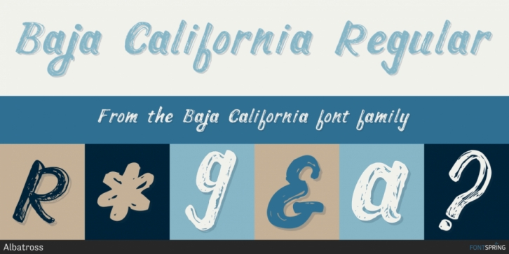 Baja California font preview