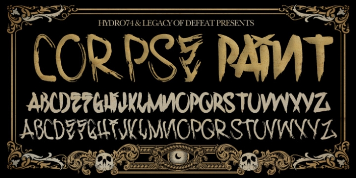 Corpse Smudge font preview