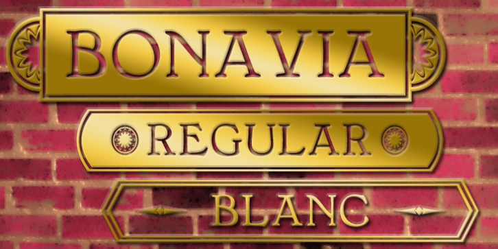 BonaVia font preview