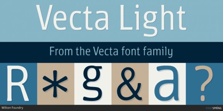 Vecta font preview