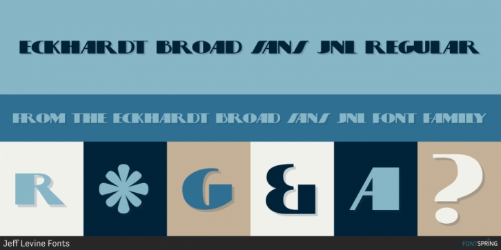 Eckhardt Broad Sans JNL font preview