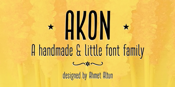Akon font preview