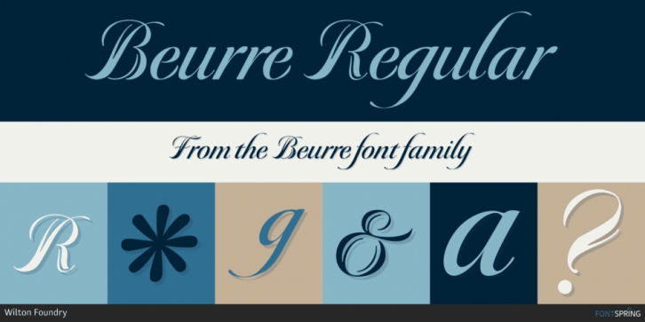 Beurre font preview