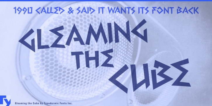 Gleaming the Cube font preview