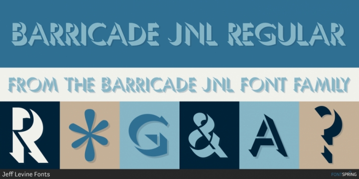 Barricade JNL font preview