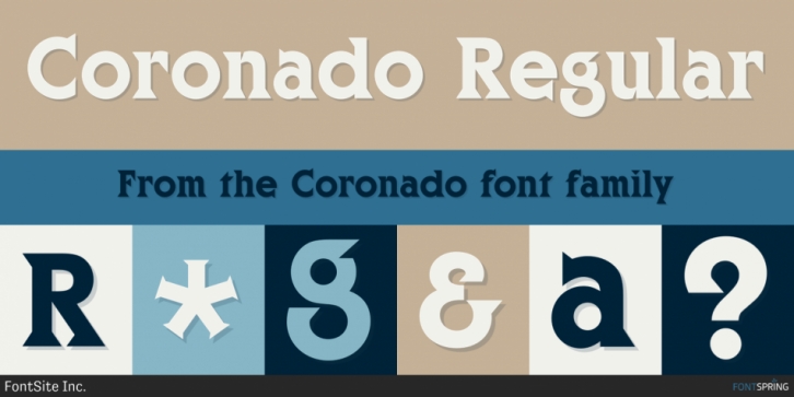 Coronado font preview