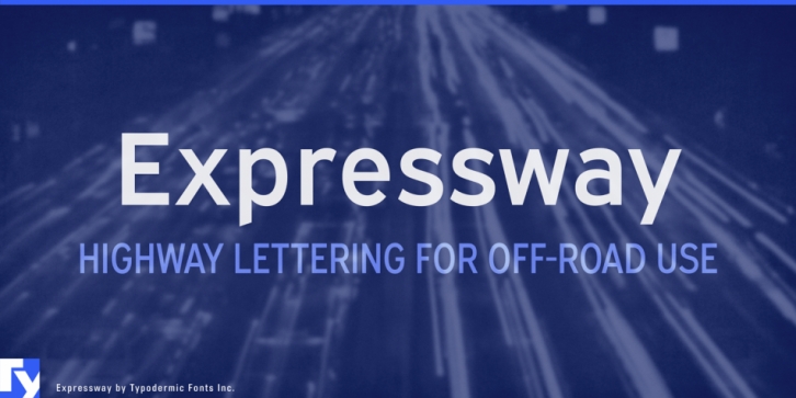 Expressway font preview