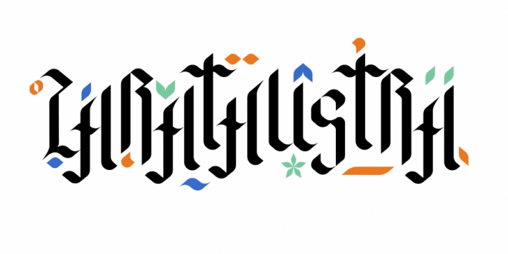 Zarathustra font preview