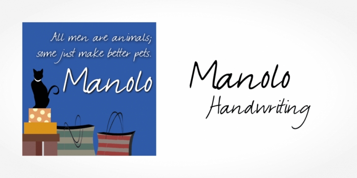 Manolo Handwriting font preview