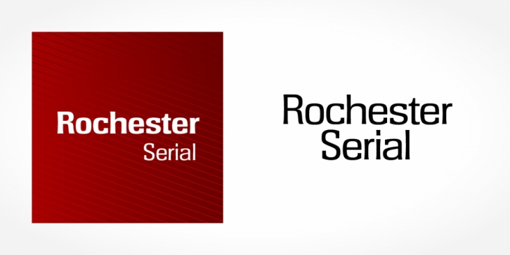 Rochester Serial font preview