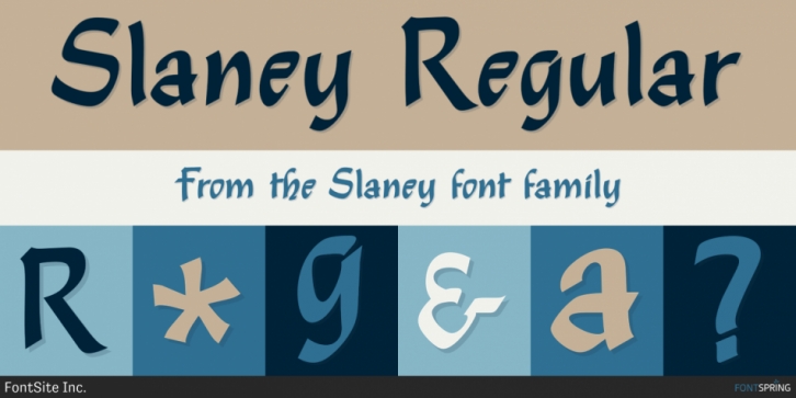 Slaney font preview