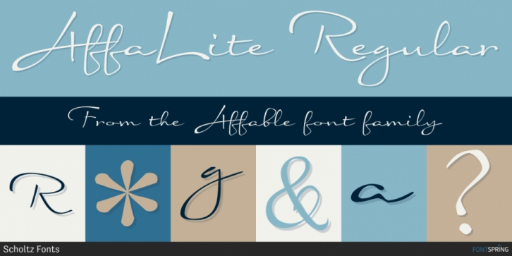 Affable font preview