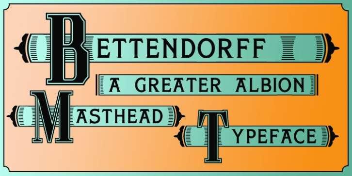 Bettendorff font preview