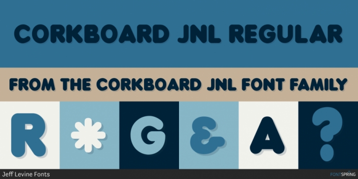 Corkboard JNL font preview
