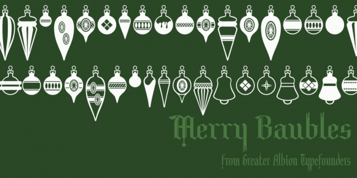 Merry Baubles font preview