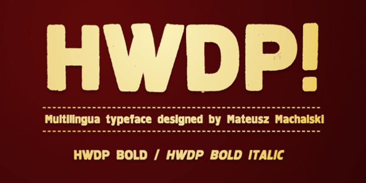 HWDP font preview
