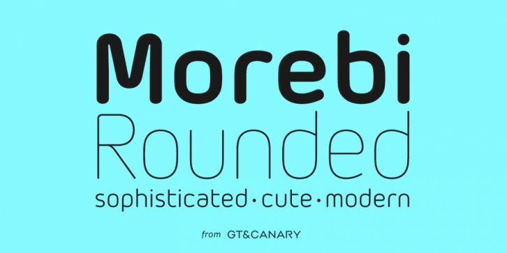 Morebi Rounded font preview