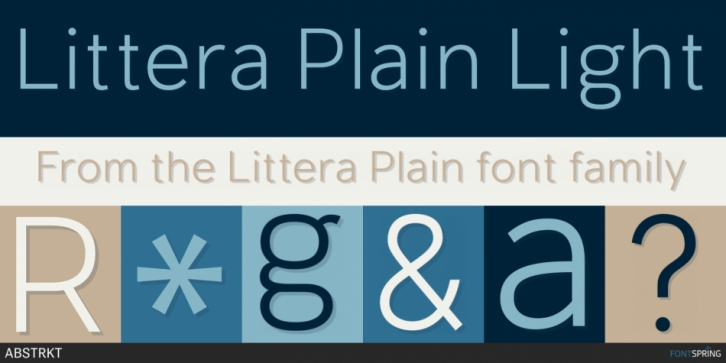 Littera Plain font preview