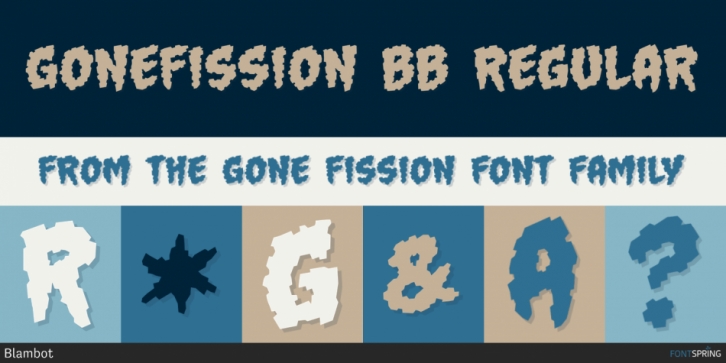 Gone Fission font preview