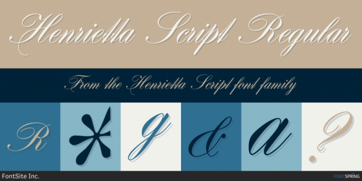 Henrietta Script font preview