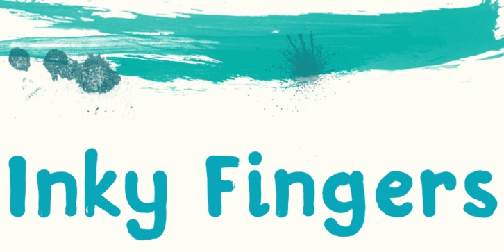 Inky Fingers font preview