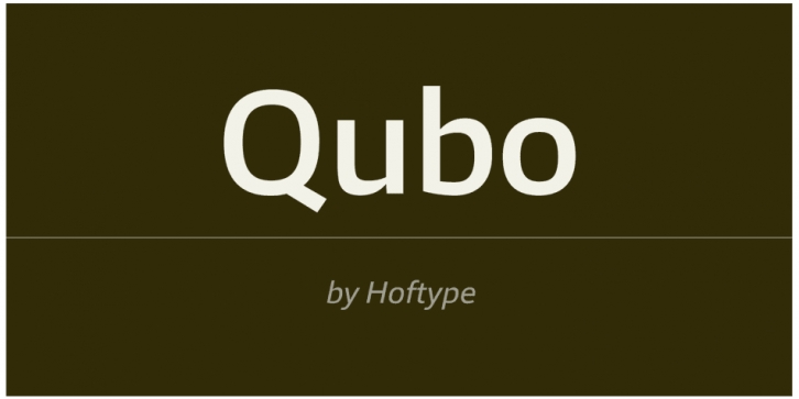 Qubo font preview