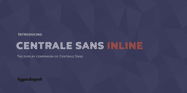 Centrale Sans Inline font preview