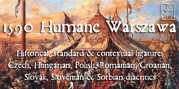 1590 Humane Warszawa font preview