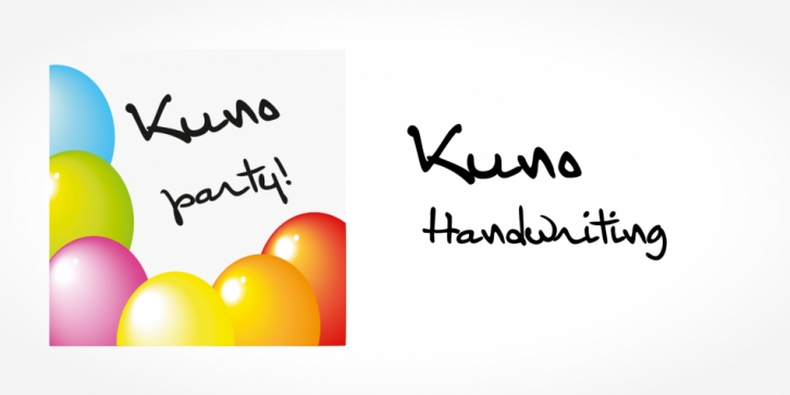 Kuno Handwriting font preview