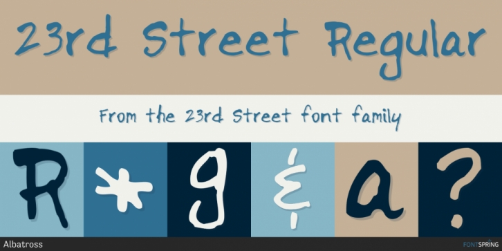 23rd Street font preview