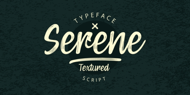 Serene Textured font preview