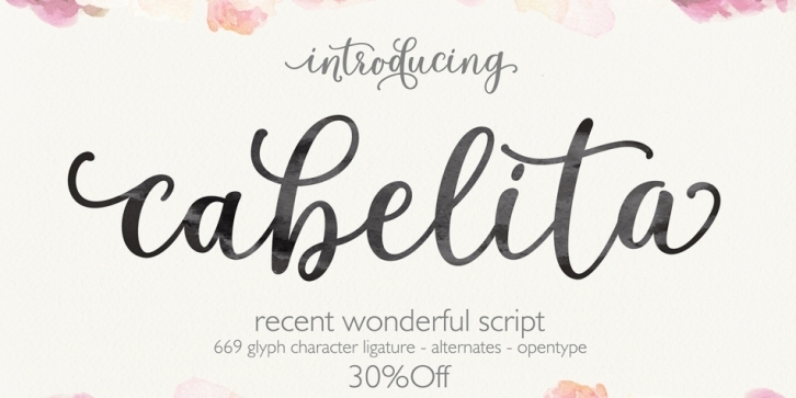 Cabelita Script font preview