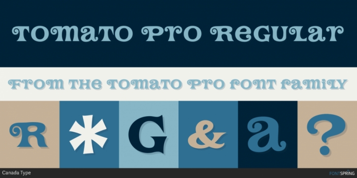 Tomato Pro font preview