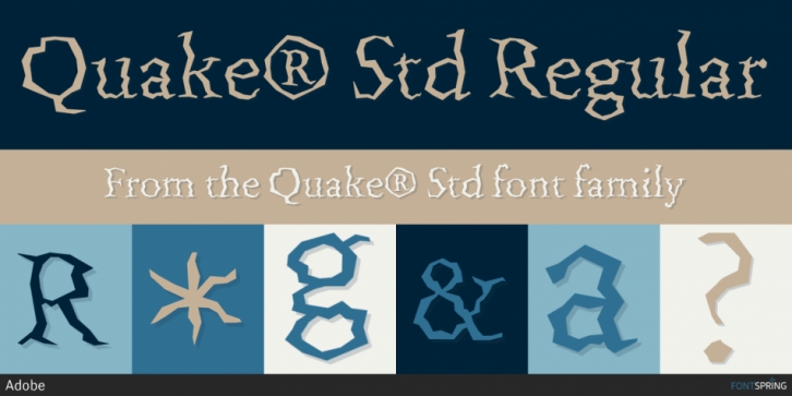 Quake Std font preview