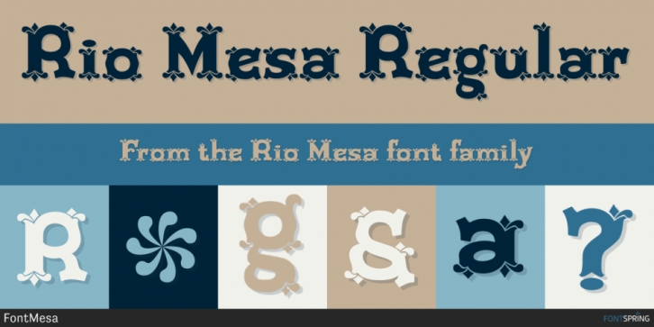Rio Mesa font preview